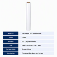 Autocollant numérique auto-adhésif en vinyle PVC brillant et mat TREES S8012-HT à haute adhérence, vente en gros directe usine