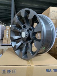 Mingyue 16X8J 18X8J PCD 5X165.1 Formación de flujo para 2001-2016 Land Rover Old <span class=keywords><strong>Defender</strong></span> Rueda de coche de pasajeros negro brillante - Product Image 4