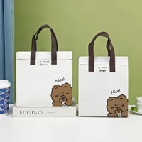 Sac isotherme en aluminium recyclable écologique, sac fourre-tout non tissé isolé, doublure imperméable pour la livraison de nourriture, logo personnalisé