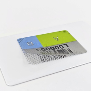 Biểu tượng tùy chỉnh nhãn an ninh chống giả mạo mã <span class=keywords><strong>QR</strong></span> giả mạo bằng chứng làm mất hiệu lực con dấu Sticker Pet dính lá cuộn trong suốt - Product Image 2