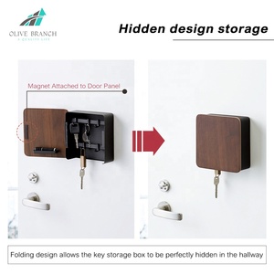 Giảm Giá Mạnh Bắc Âu Giá Sắp Xếp Móc Chìa Khóa Gắn Tường Nam Châm Và Thư Theo Yêu Cầu Giá Treo Chìa Khóa Nam Châm Bằng Gỗ - Product Image 2
