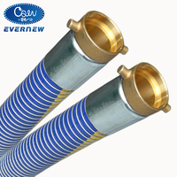 Tuyau flexible composite galvanisé à chaud pour transfert de mazout corrosif lourd et de produits chimiques en décharge offshore marine, avec découpe de raccords