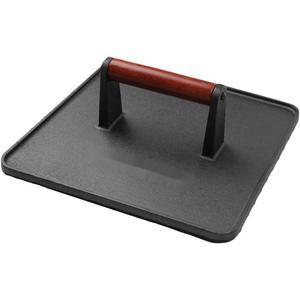 Rectangle <b>Cast</b> <b>Iron</b> Metal Eco-Friendly Smashed Burger Patty Grill Press for <b>Griddle</b> - Product Image 1