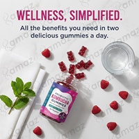 Gummies probiotiques au kombucha pour la santé intestinale, supplément de bien-être digestif, à croquer, végétaliennes, marque privée, fabricant OEM, formule personnalisée