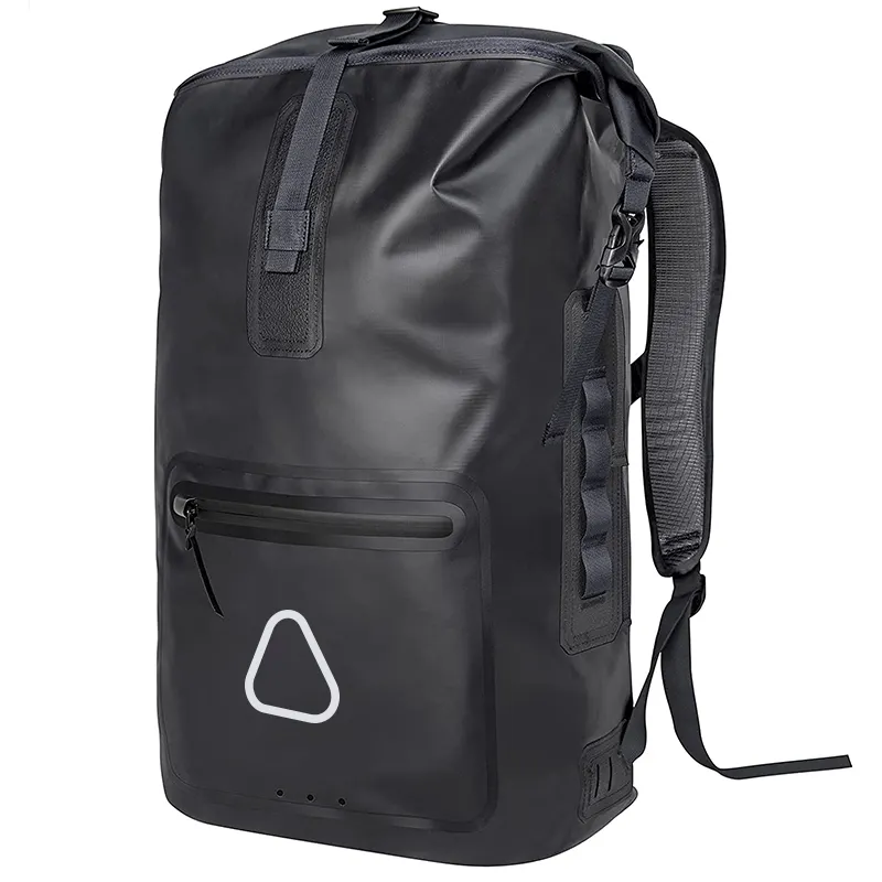 Mochila para acampamento e caminhadas, saco seco de 35l à prova d 'água 500d de tarpaulina, à prova de respingo, para laptop, bolsa de rolltop, drybag para caiaque, acampamento