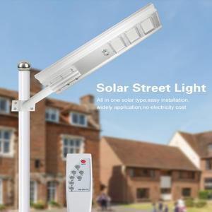 Pemasok Cina Aluminium tahan air luar ruangan Ip65 100w 200w 300w 400w terintegrasi semua dalam satu LED cahaya jalan surya - Product Image 3