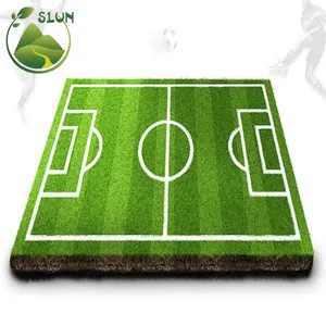 Rumput buatan lapangan rumput sintetis lanskap sepak bola kualitas Super