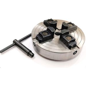 Mandrin de tour à 4 mors de 6 pouces en acier allié avec mors réversibles pour machines à bois, à métaux, de perçage, de meulage et de fraisage - Product Image 3