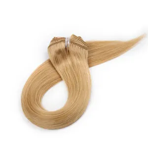 2023 top quality raw virgin cuticle aligned hair best hair extensions supplier double drawn clip in hair extensions
