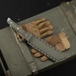 Cuchillo de hoja fija fantasma para supervivencia al aire libre Camping Caza-Acero inoxidable con mango G10 OEM personalizable - Product Image 2