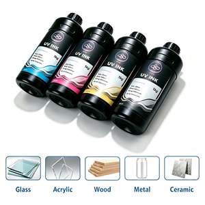 <span class=keywords><strong>Inchiostro</strong></span> UV LED rigido da 1000ml CMYKW per stampanti UV <span class=keywords><strong>Epson</strong></span> XP600 I3200 I1600 DX5 TX800, <span class=keywords><strong>inchiostro</strong></span> UV a polimerizzazione rapida - Product Image 2