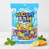 OEM Bulk Sugar-Free Vitamin C Mint Tablet Candy Wholesale Colorful Fruit Flavor Sweets Fresh Breath Bag
