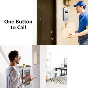 Système d'interphone audio à 2 fils fourni par l'usine, clavier métallique étanche pour villa et immeuble d'appartements en extérieur - Product Image 2