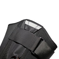 Genouillère en néoprène épaisse et respirante, stabilisateur de protection de base, fermeture réglable à boucle auto-agrippante, unisexe, pour le sport et l'arthrite
