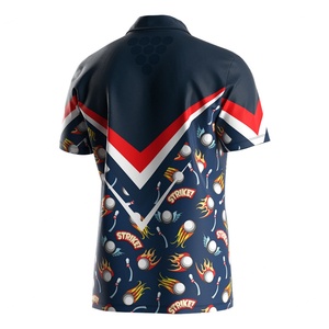 Camiseta Casual de Manga Corta Sublimada OEM para Hombre, Camiseta Polo Casual de Nuevo Diseño, Camiseta de Boliche al por Mayor - Product Image 2