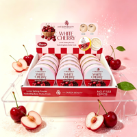Love Queen Beauty Fruit Series Losse Setting Powder Banaan Rijst Aardbei Kers Matte Gezichtspoeder 12 stuks Display Box Groothandel