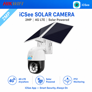 Cámara de Seguridad PTZ 4G LTE para Exteriores, 2MP, Inalámbrica, WiFi, CCTV con Visión Nocturna, IP66 Impermeable, para Hogar y Granja - Product Image 1