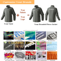 Manteau solide à col montant en polaire de velours réversible pour hommes, avec fermeture éclair, veste d'extérieur d'hiver, veste polaire personnalisée