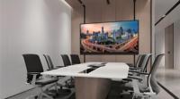Panneau LED 16:9 Standard 600x337.5 P0.93 P1.25 P1.56, montage mural avec service frontal complet, solution clé en main pour salle de conférence gouvernementale