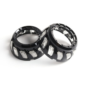 Sanvi 3 Inch Automotive <b>LED</b> <b>Projector</b> Lens Headlight Shroud Black Cover for <b>Led</b> Lens - Product Image 3