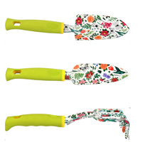 Nouvel ensemble d'outils de désherbage pour le jardinage en gros avec gants imprimés pour kit de plantation
