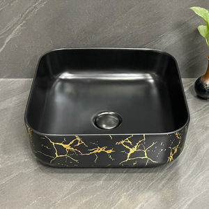 Lavabo ceramica oro nero Wc <span class=keywords><strong>bagno</strong></span> Lavabo Lavabo Lavabo Lavabo Lavabo in marmo antico crema turca lavandino per <span class=keywords><strong>il</strong></span> <span class=keywords><strong>bagno</strong></span> sopra - Product Image 2