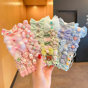 Juego de Accesorios para Niñas al por Mayor 2024, Pasadores de Pelo con Dibujos Animados, Bandas Elásticas, Lazos de Flores, Coleteros y Pinzas para el Cabello - Product Image 3