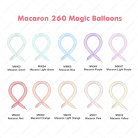 Ballons longs pastel 260 en plusieurs couleurs, ballons longs 260, ballons fins en latex, anniversaire, mariage, festival, clown, 260 ballons