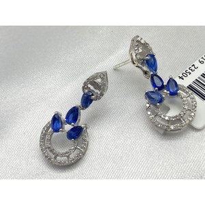 Ensemble de boucles d'oreilles KYNITE de luxe, best-seller, argent sterling 925, cadeau, fête, mariage, anniversaire, fiançailles, cérémonies religieuses, événements - Product Image 6