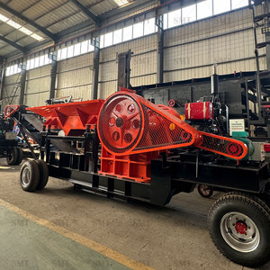 Vente à bas prix de concasseur à mâchoires mobile PE400x600, utilisé pour la production d'agrégats. Ligne de production de concassage de granit et de minerai d'or. - Product Image 5