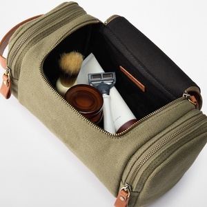 Bolsa de <span class=keywords><strong>Viaje</strong></span> de Fin de Semana para <span class=keywords><strong>Hombre</strong></span> con <span class=keywords><strong>Neceser</strong></span>, Bolsa de Mano para Avión, Estilo Vintage de Lona con Ribete de Cuero, Bolsa de <span class=keywords><strong>Viaje</strong></span> Tipo Duffel - Product Image 4