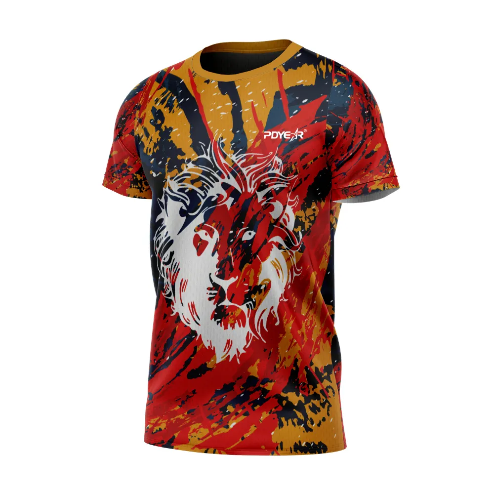 3D Digital Print Leisure Polyester Men T-Shirt Wholesale Custom T Shirt Custom Logos T Shirt For Boys