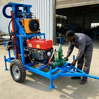 Fournisseur chinois – Nouvelle mini-sondeuse hydraulique diesel pour puits d'eau et mines, vente directe usine, portée max. 150 m, avec moteur