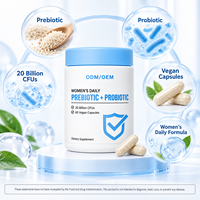Fabricant OEM/ODM de capsules végétaliennes prébiotiques et probiotiques pour femmes, mélange de fibres prébiotiques et de probiotiques, complément alimentaire, marque privée