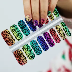 Laser Bướm Dán Mới Cho Nail Art Trang Trí Chất Lượng Cao Nhãn Hiệu Riêng Đầy Màu Sắc Nail Sticker Kết Thúc Tốt Đẹp