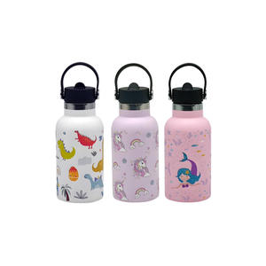 350ml Double Wall 304 Stainless Steel <b>Cup</b> Vacuum Insulation <b>Kids</b> Water Bottles With Straw For Sports - Product Image 1
