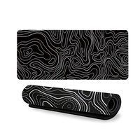 Tapis de souris personnalisé Rectangle en forme de transfert de chaleur tapis de souris topographique Gamer Tapis De Souris tapis en caoutchouc naturel tapis de souris de jeu