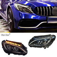 Nouveaux phares LED modifiés avec feux de jour pour Mercedes Benz Classe C W205, étanches, remplacement direct, améliorent la visibilité nocturne