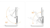 Meilleure vente, support de téléphone portable de bureau réglable pliable et stable à bas prix pour ipad tablette pc