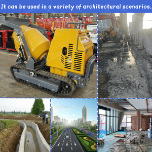 Mini bétonnière sur chenilles, camion malaxeur à béton, prix de la bétonnière - Product Image 5