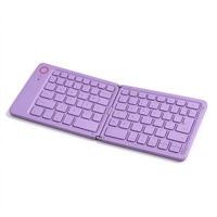 B023 Keyboard Mini Lipat Nirkabel dengan USB Type-C untuk Tablet Laptop Komputer-Desain Portabel untuk Perjalanan