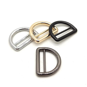 Hebilla Deslizante Metálica Rectangular Ajustable para Cuero, Hebilla Deslizante Tri-glide con Anillo en D, Hebilla de Seguridad para Cinturón - Product Image 3