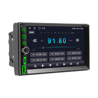 Autoradio universel double DIN 2DIN avec écran tactile sans fil CarPlay Android Auto Bluetooth 7 pouces Android 15