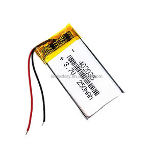 402035 ली-पो बैटरी 3.7v 250mah li-आयन बैटरी 402035 लिपो ली पॉलिमर बैटरी - Product Image 1