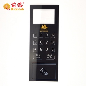 Panel <span class=keywords><strong>de</strong></span> Control <span class=keywords><strong>de</strong></span> <span class=keywords><strong>cerradura</strong></span> <span class=keywords><strong>de</strong></span> puerta eléctrica <span class=keywords><strong>de</strong></span> <span class=keywords><strong>seguridad</strong></span> personalizado, Interruptor táctil acrílico, superposición gráfica, Panel frontal, producto <span class=keywords><strong>de</strong></span> impresión <span class=keywords><strong>de</strong></span> plástico - Product Image 2