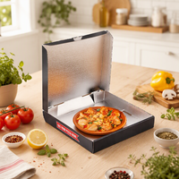 Boîtes à pizza italiennes personnalisées imprimées sur mesure, forme d'avion, carton ondulé, pelliculage brillant, emballage alimentaire recyclable