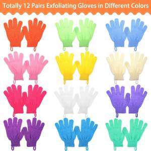 ถุงมือขัดผิวสำหรับอาบน้ำและขัดผิวกาย12สี - Product Image 5