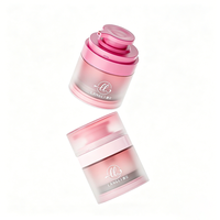 Pot pompe airless de luxe 50g en PP avec tête bec de canard, vide et rechargeable, pour crème de soin, avec impression de logo personnalisée