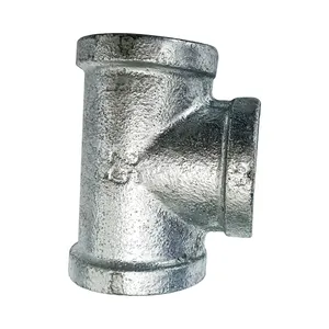 YOUFA malleable iron cast pipe fittings hot dip galvanized Tee