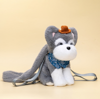 Sac à dos en peluche amusant en forme d'animal, nouveau design, renard, chien, sac personnalisé en forme d'animal